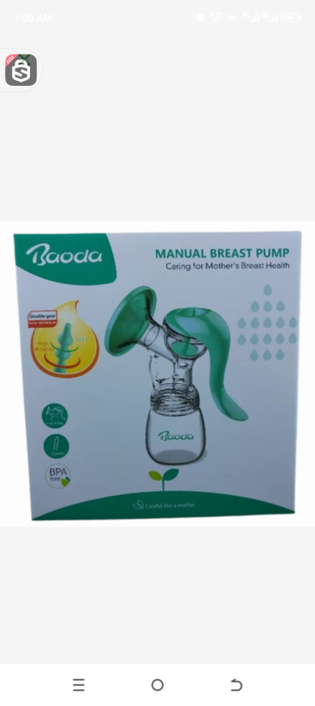 Baoda manual breast pump