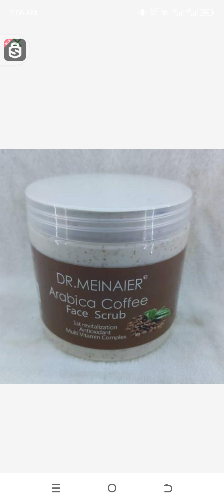 Dr meinaierir Arabic coffee scrub 500gr