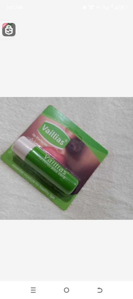 Vaillias aloe vera lip therapy 4g