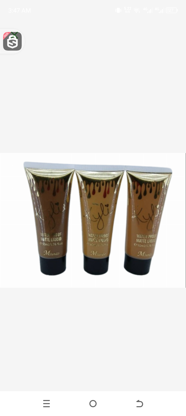 Kylie waterproof matte liquid m'lundo 50ml