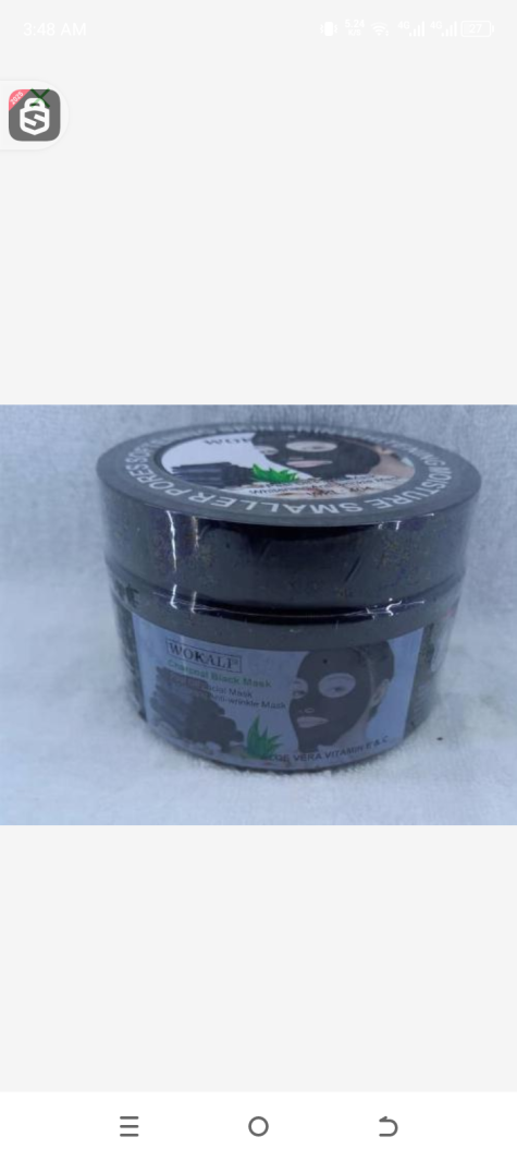 Wokali charcoal black mask peel off mask whitening anti-winkle