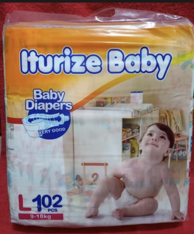Iturize Baby Diapers (4) 9-18kg 102pcs