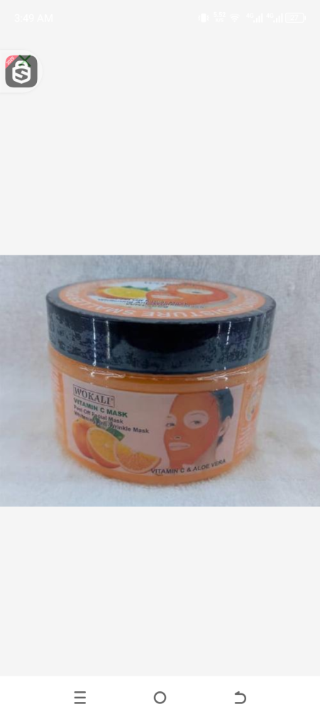 Wokali vitamin c mask peel off mask whitening anti-winkle