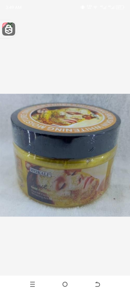 Wokali snail gold collagen peel off mask whitening anti-winkle