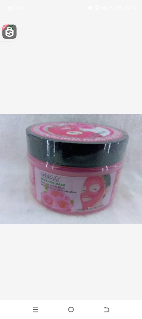 Wokali rose red mask peel off mask whitening anti-winkle