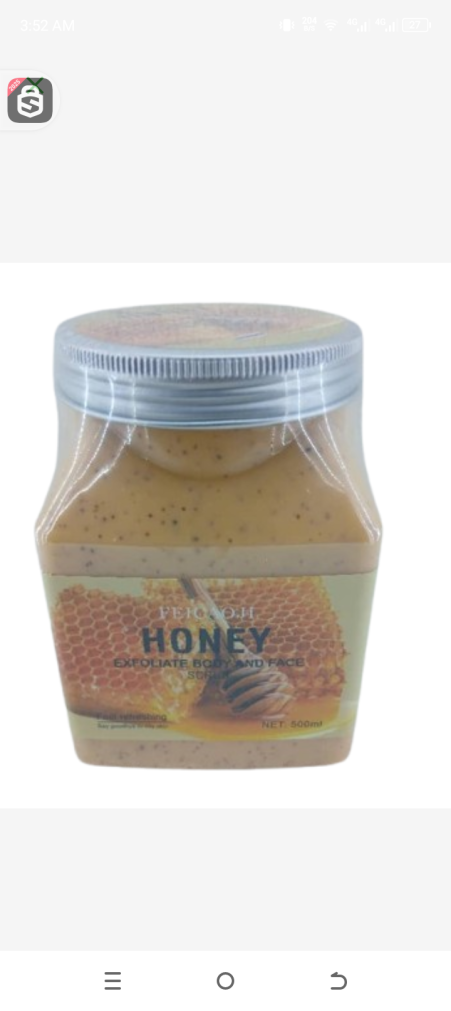 Honey exfoliate body and face scrub  500ml