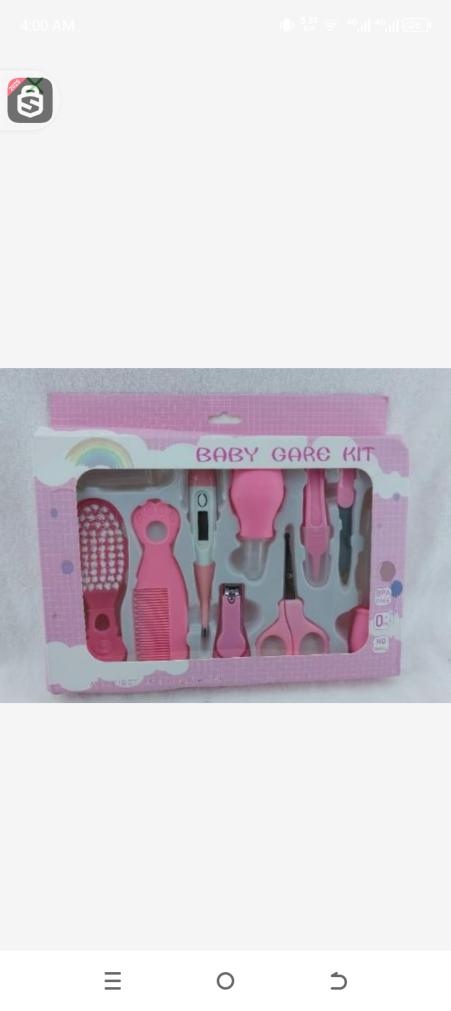 Pink baby care kits 9pcs