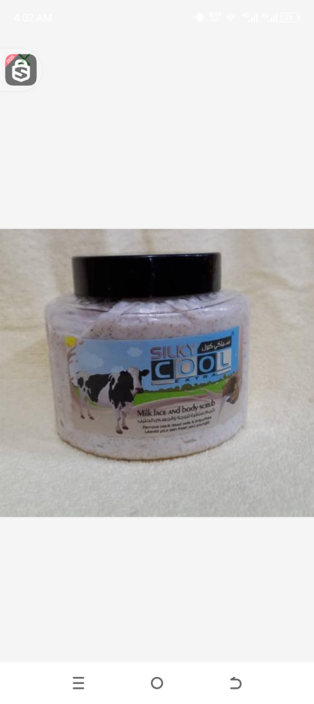 Silk cool extra milk face and body scrub 500ml