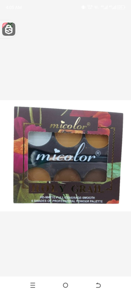 Micolor holy grail 6shades of professional powder palette