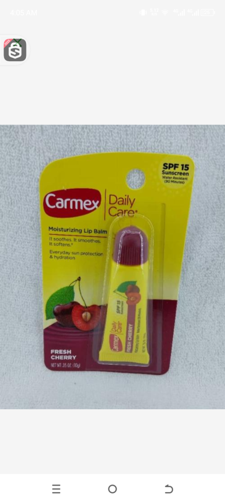 Carmex moisturizer lip balm fresh sherry 10gr