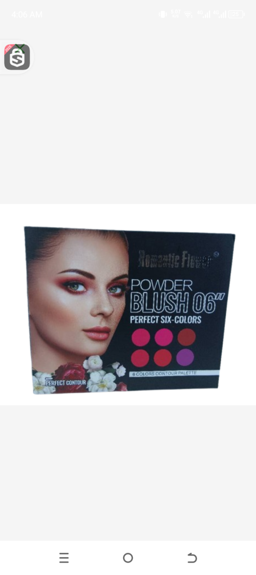 Romantic flower powder blush perfect 6 colors