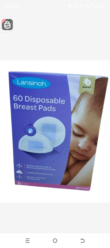 Lansinoh 60 disposable breast pads