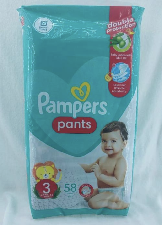 Pampers pants Midi 3(6-11). 58pcs