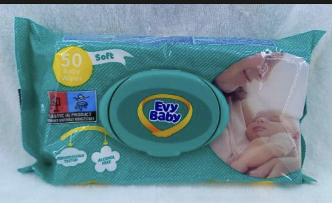 Evy Baby Soft wipes of 50wipes