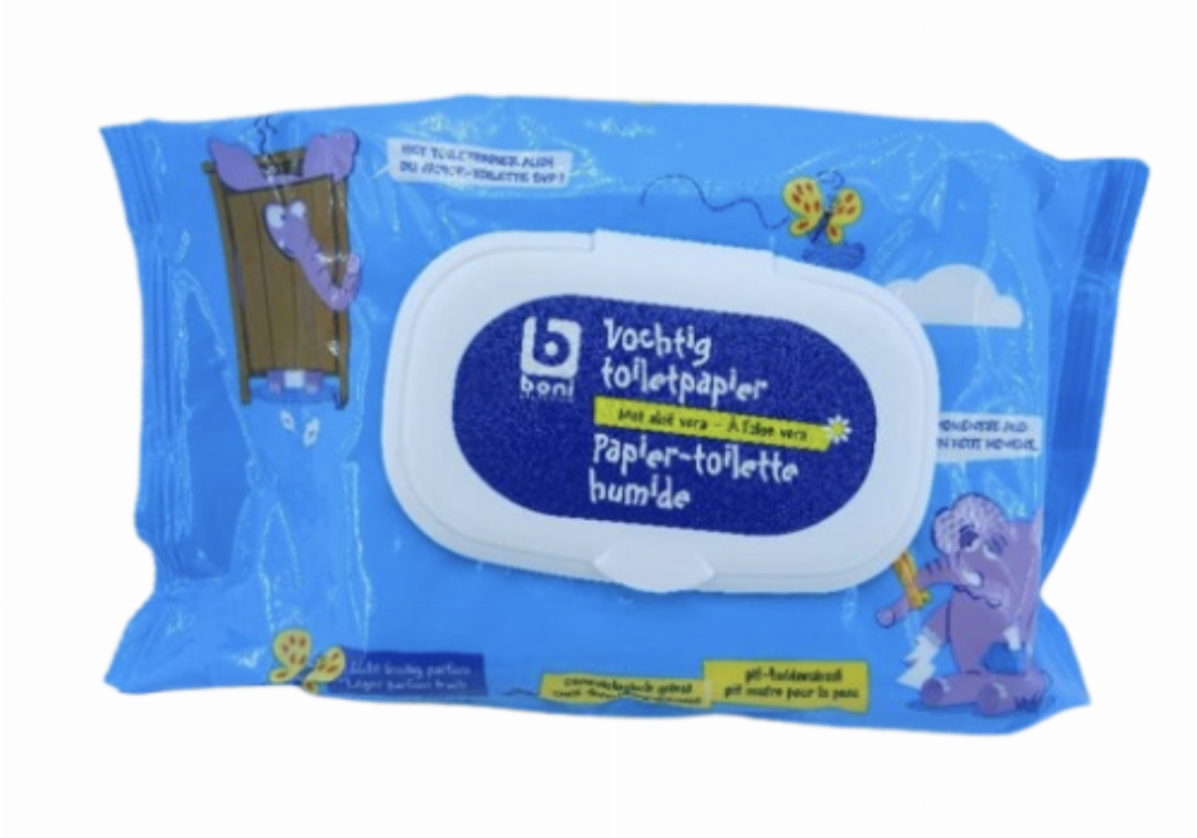 Boni selection papier toilette humide met Aloe Vera 60pcs