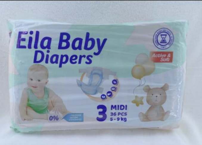 Eila Baby Diapers MIDI 5-9kg  36pcs