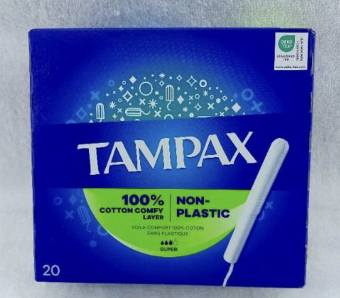 Tampax 100% cotton comfy layer Super 20pcs
