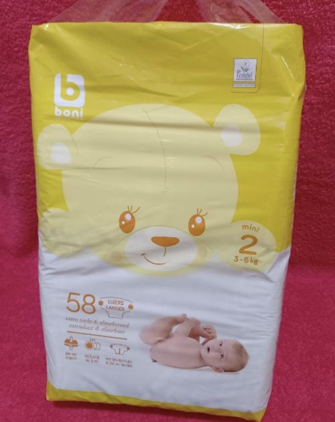 Boni selection diaper (2) mini (3-6kg) 58Pcs