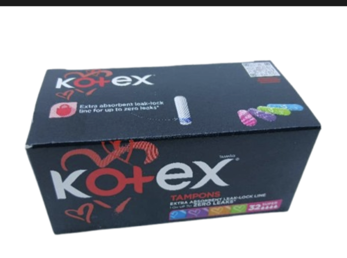Kotex Tampons Extra Absorbents leak-lock line up to zero leaks 12super