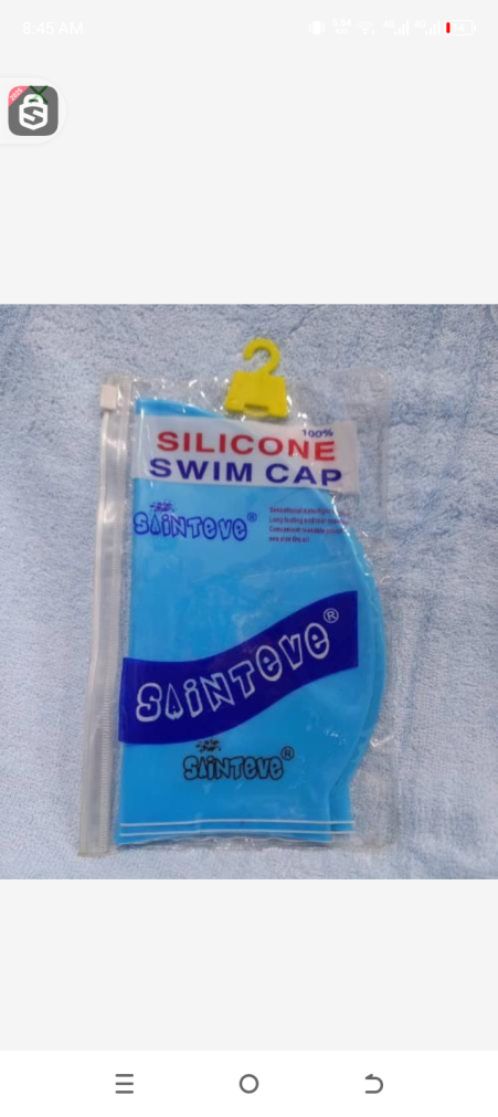 Silicone swim cap