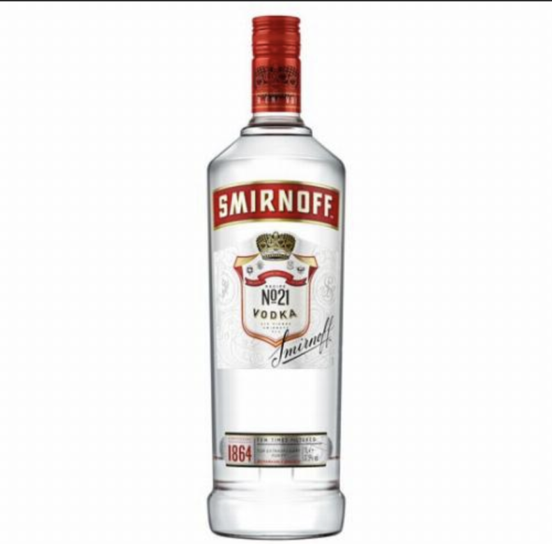 Smirnoff red vodka 1L with 40Alc.