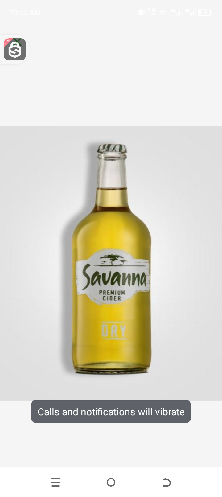 Savanna 33cl Beer with 5.5%Alc