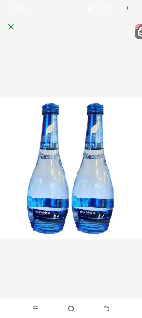 Inyange Mineral water in glass bottle pack of 6
