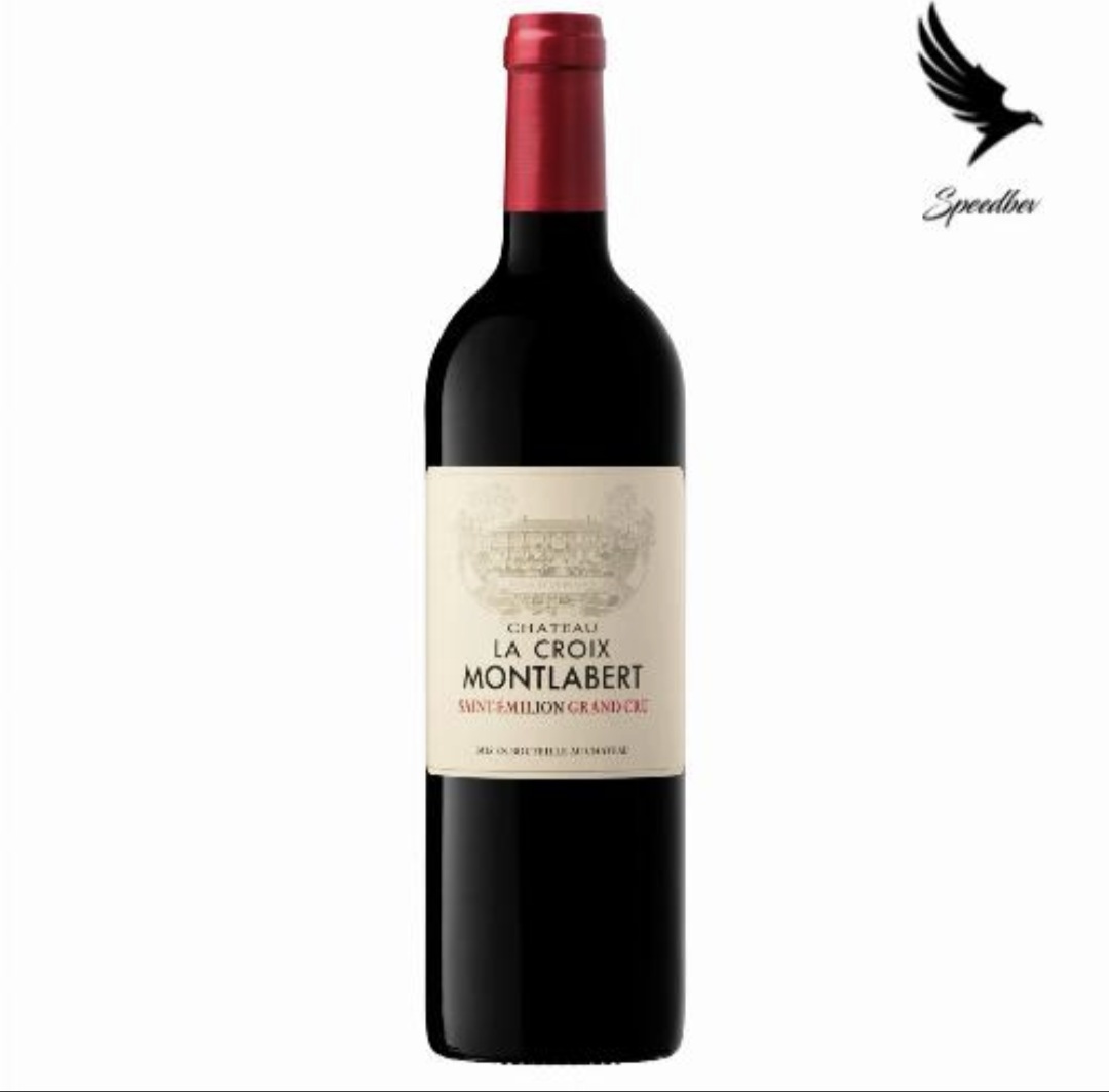 Chateau La Croix de montlabert saint-emilion grand cru AoC Aged vintage 2019. 75cl Dry wine with 13.5%Alc