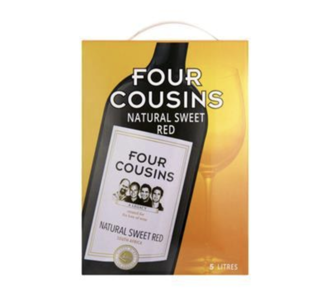 Four cousins Natural sweet Red 5L with 8%Alc