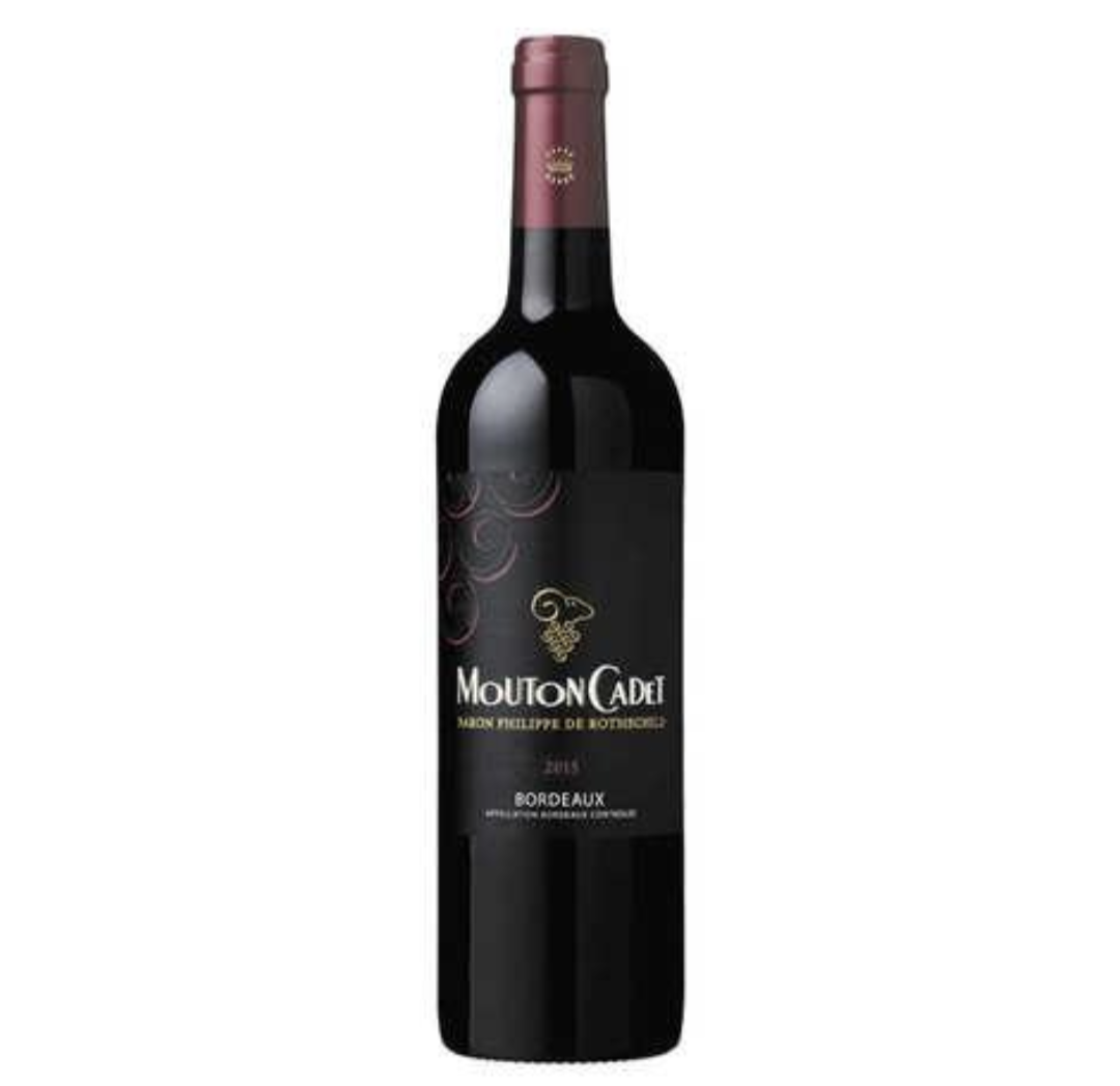 Mouton cadet Bordeaux Rouge 75cl dry wine with 13%Alc.