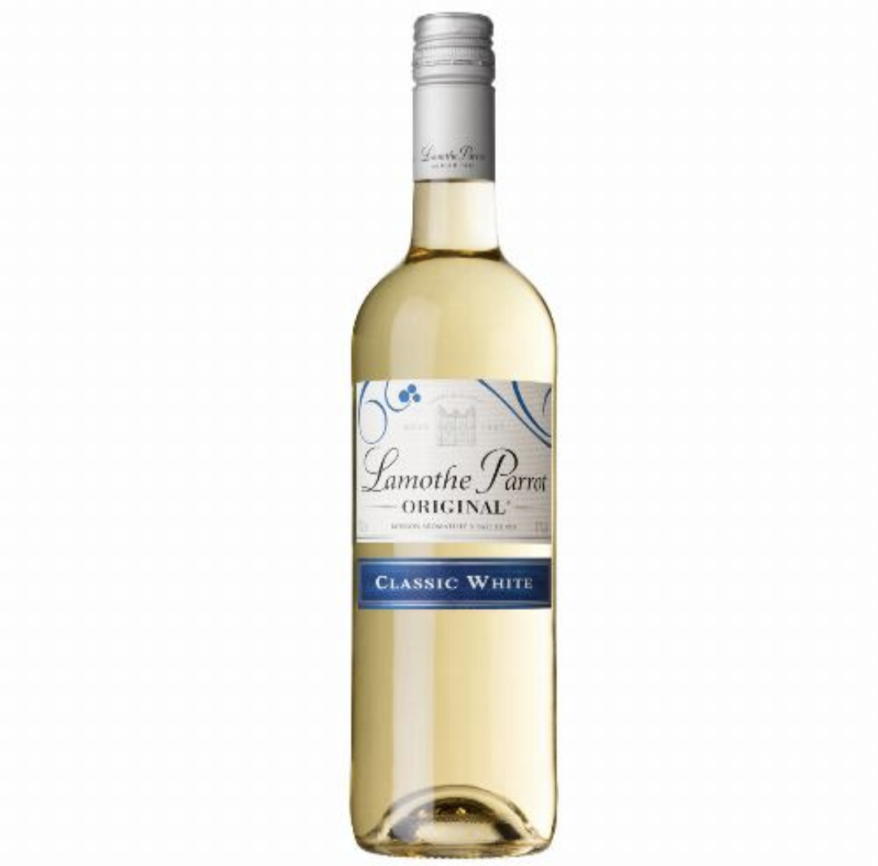 Lamothe parrot classic white 75cl.sweet Wine with 11%Alc