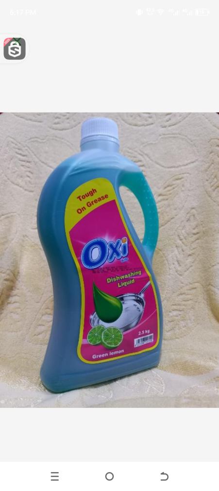Oxi brite dishwashing liquid green lemon2.5kg