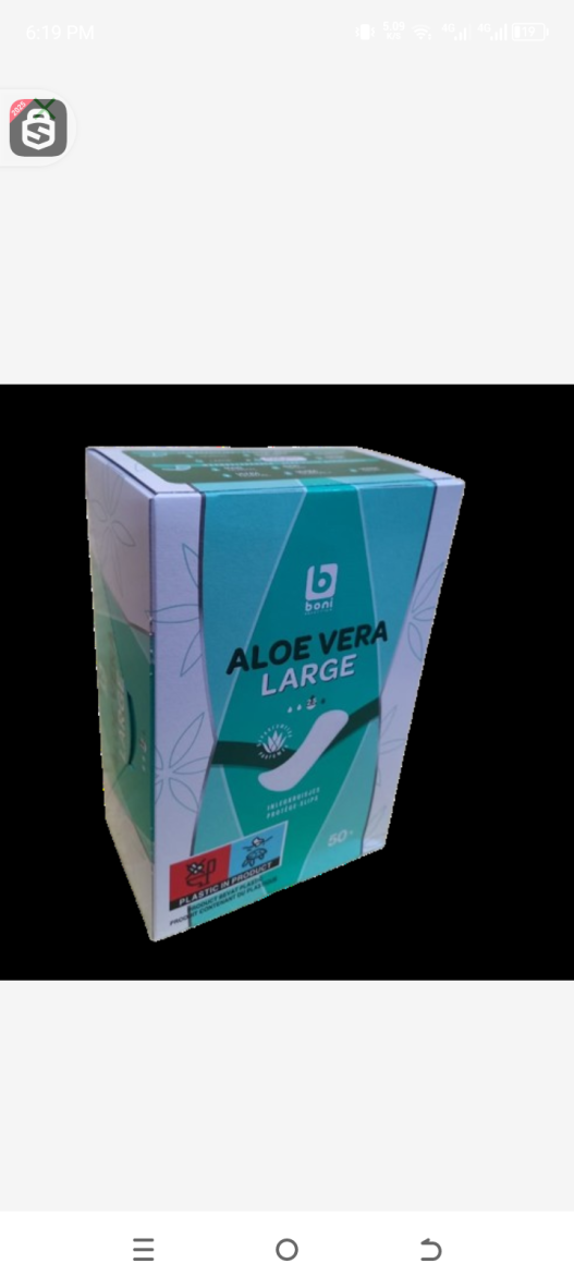 Boni selection aloe vera large protege slips 50pcs