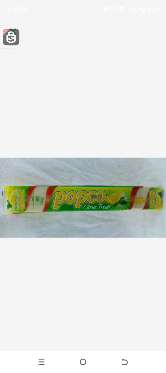 Popcorn citrus fresh bar soap 1kg