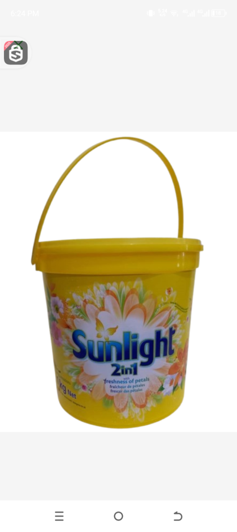 Sunlight washing powder bucket