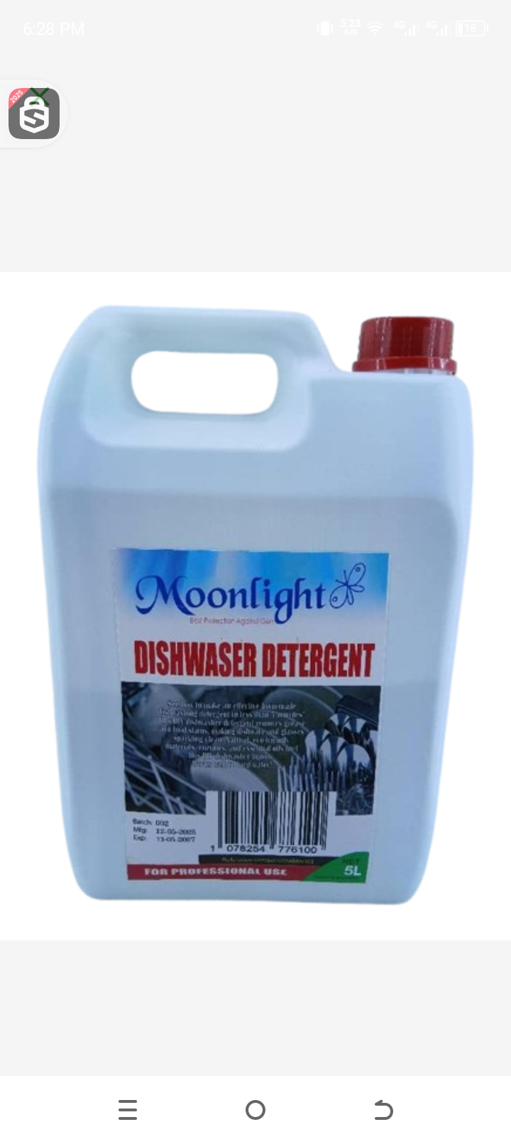 Moonlight dishwasher detergent 5l