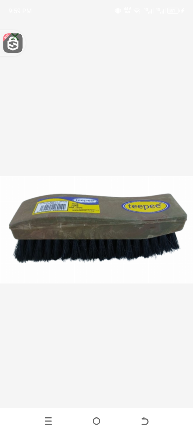 Teepee black small shoe brush g6