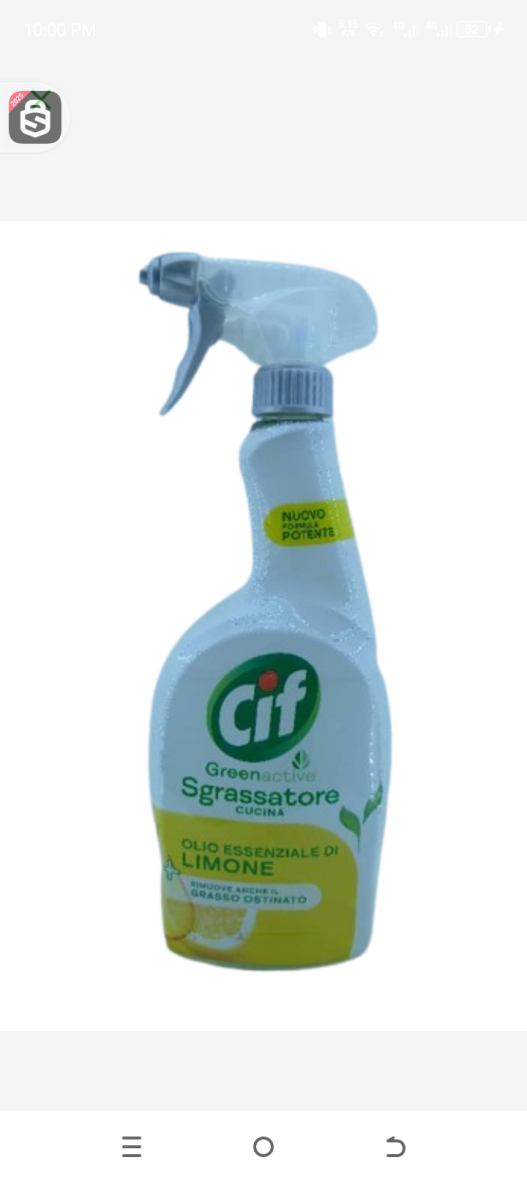 Cif green degreeser kitchen lemon essential oil 650ml