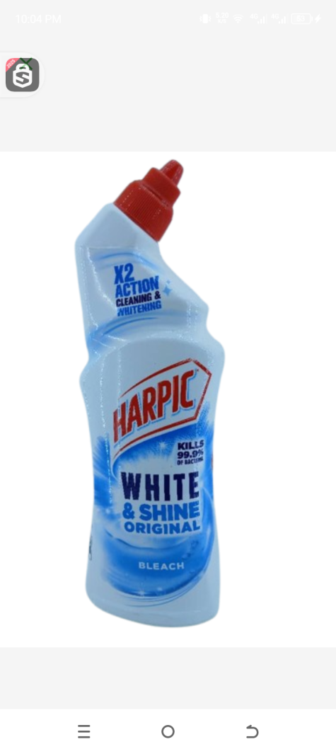 Harpic kills 99,9% white and shine original bleach 750ml