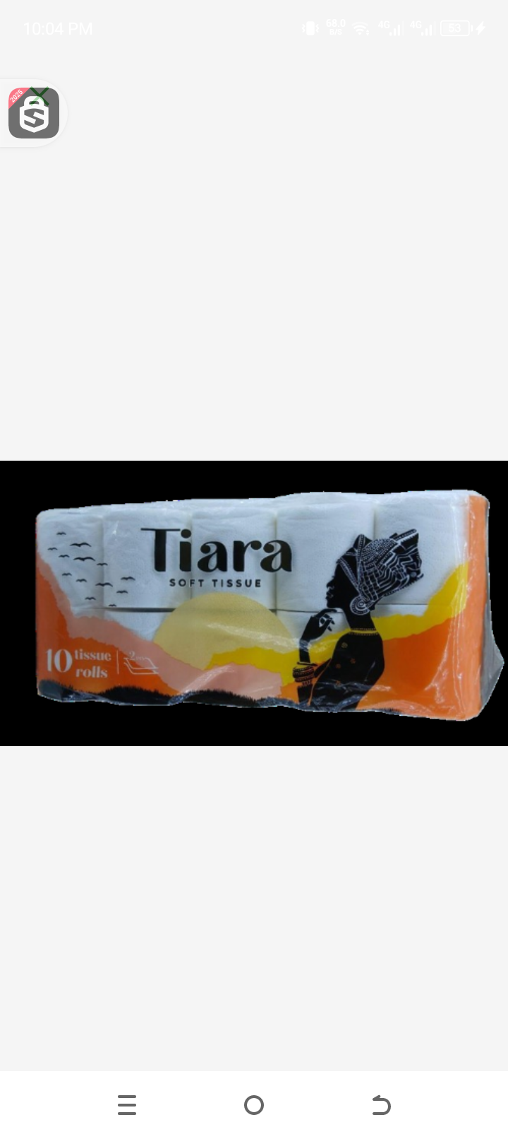 Tiara toilet paper 10pcs