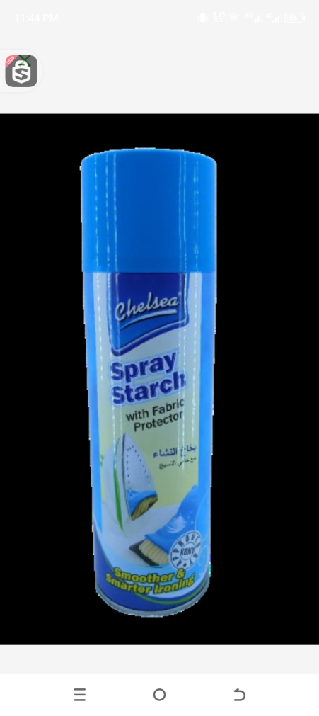 Chelsea spray starch with fabric protector and smoother and smarter ironing