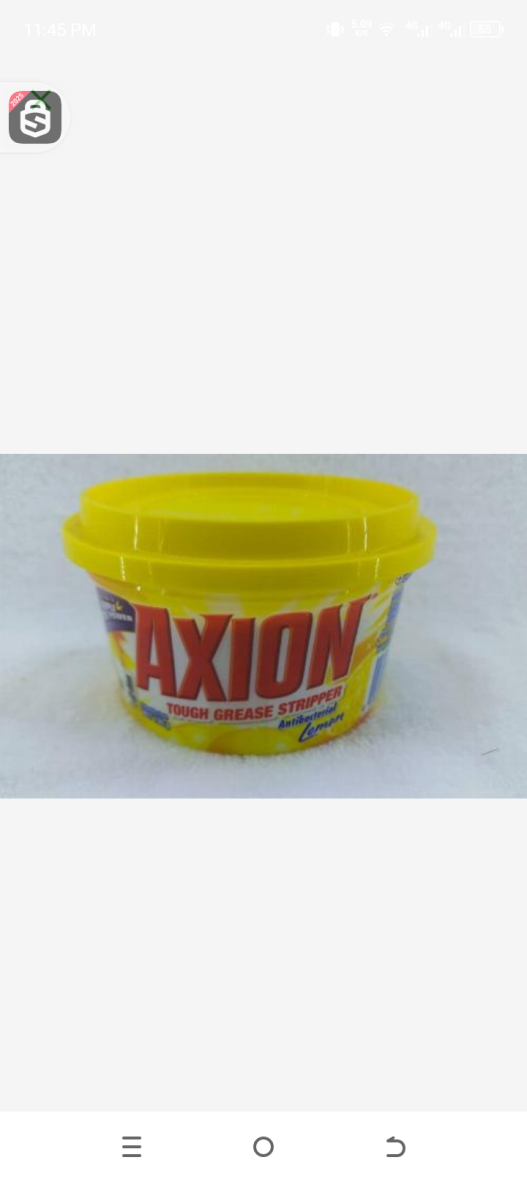 Axion tough grease stripper antibacterial lemon 190gr