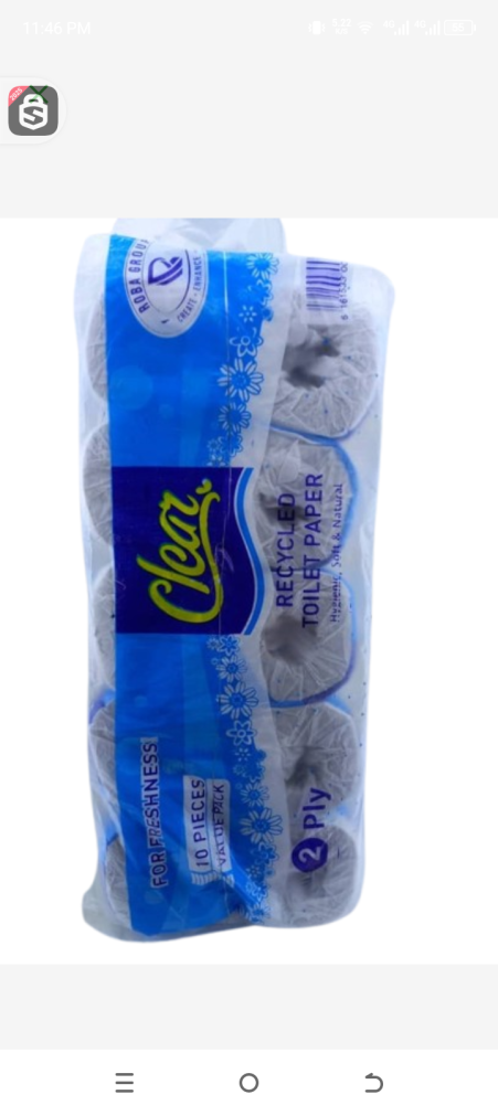 Clear Toilet paper 10pcs