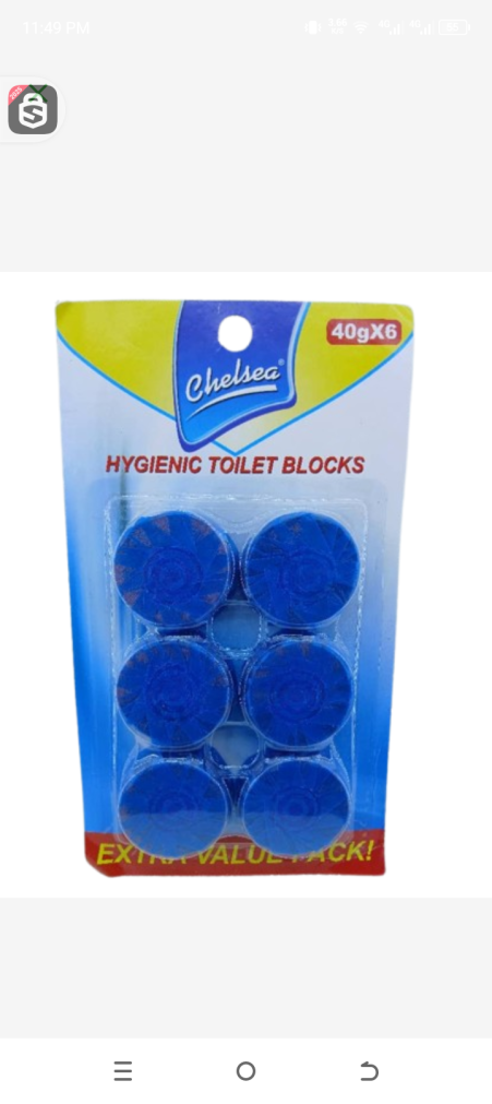 Chelsea hygienic toilet blocks 6pcs 40g
