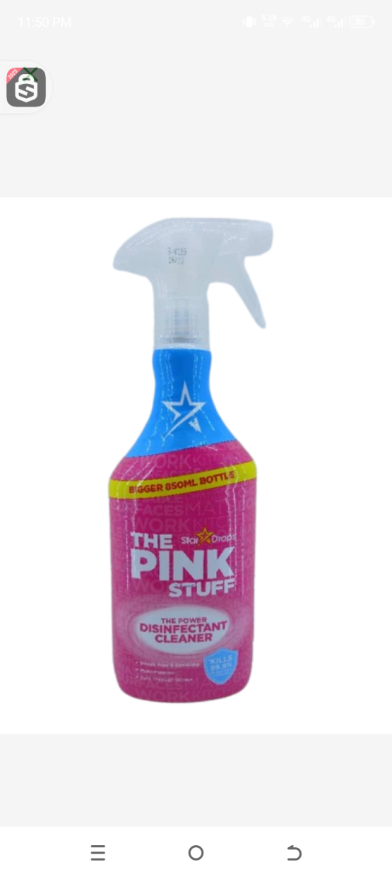 The pink stuff the power disinfectant  cleaner kills 99,9%