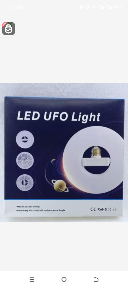 Fan blade led bulb 60w