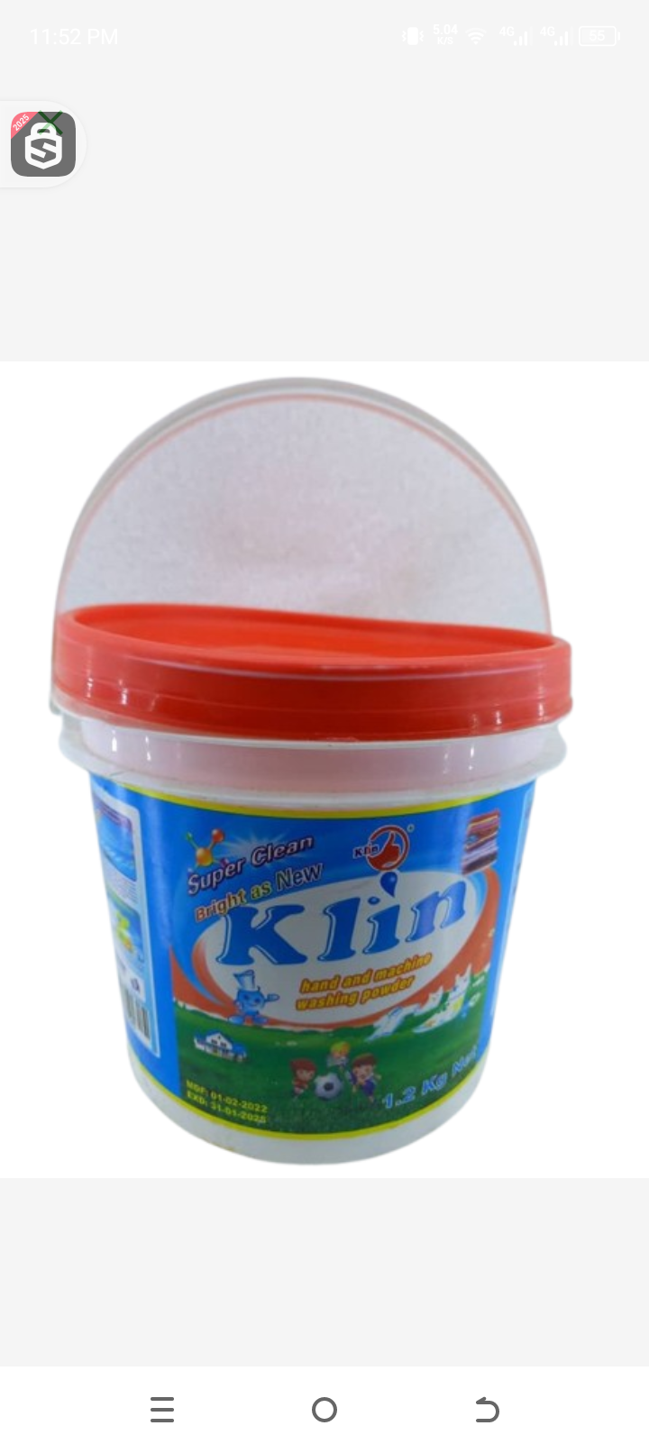 Klin machine washing and hand washing multiactive powder