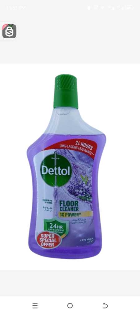 Dettol antibacterial power floor lavender 900ml