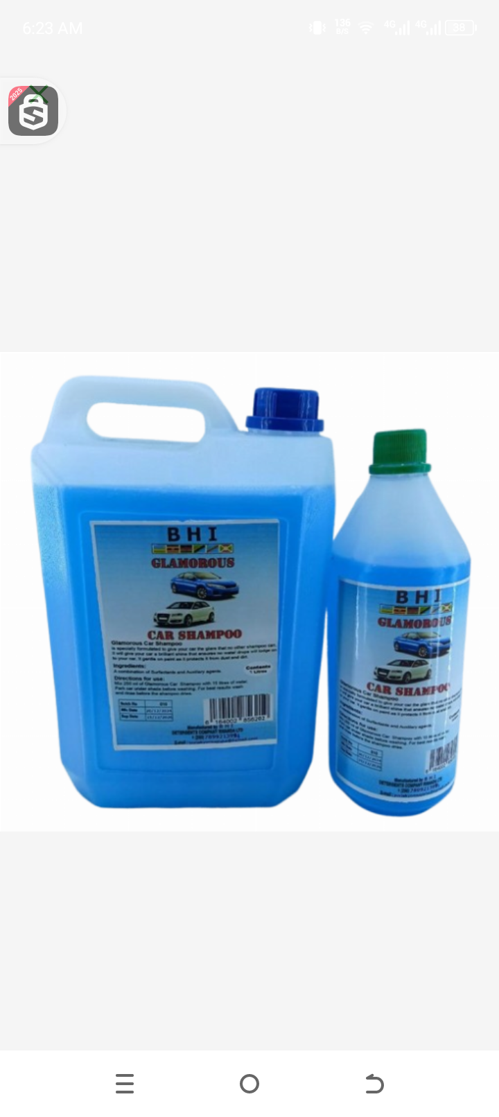 BHI  Glamorous car shampoo