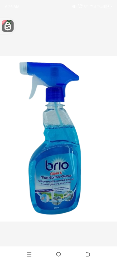 Brio glass and multi surface cleaner 500ml